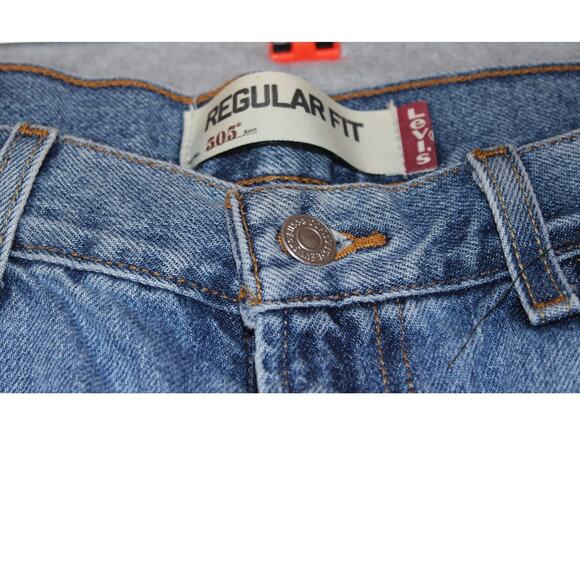 Levis Mens 505 Regular Fit Denim‎ Jeans 34X30 - Picture 3 of 8